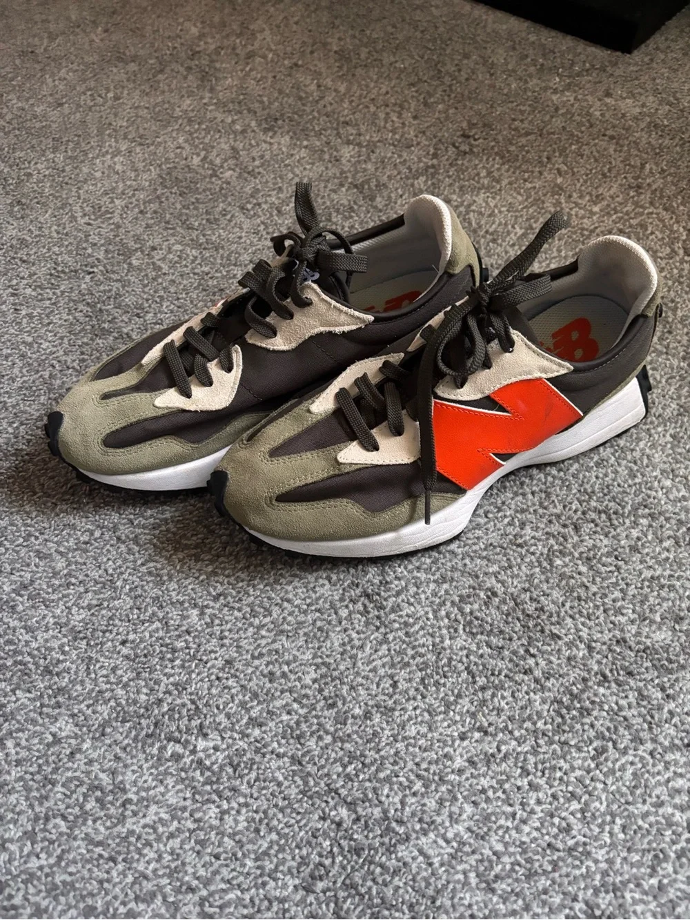 New Balance Women’s Olive, Brown & Orange Runner Sneakers